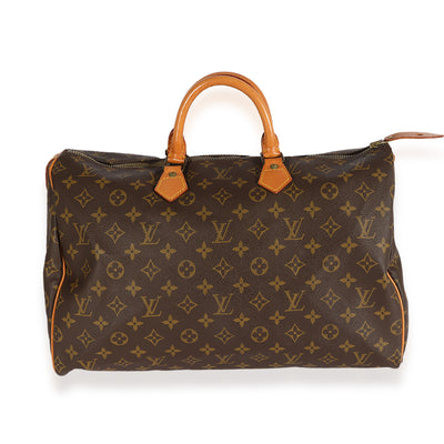 Louis Vuitton Vintage Monogram Canvas Speedy 40