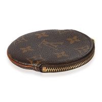 Louis Vuitton Monogram Canvas Porte Monnaie Round