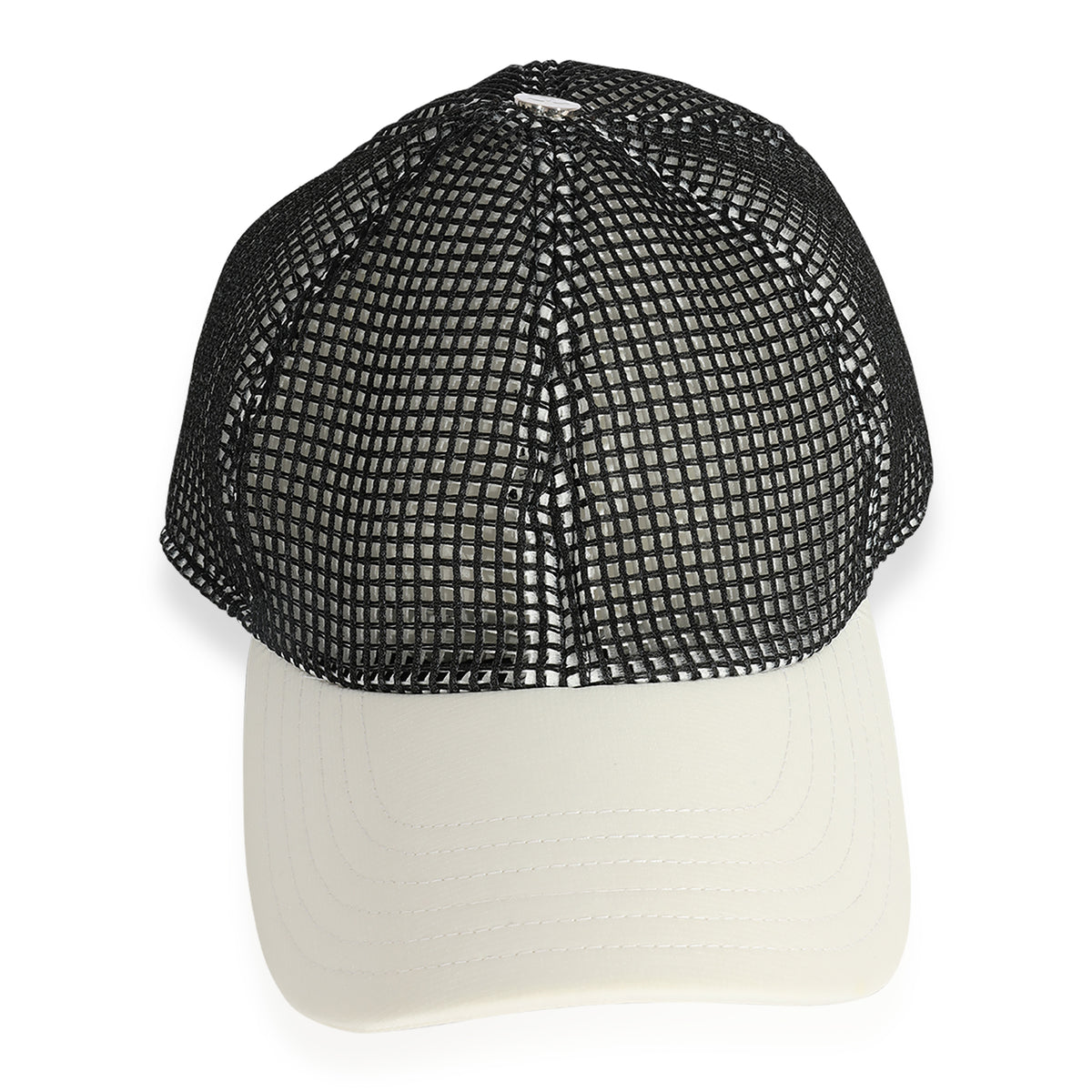 Chanel Black & White Mesh Baseball Cap