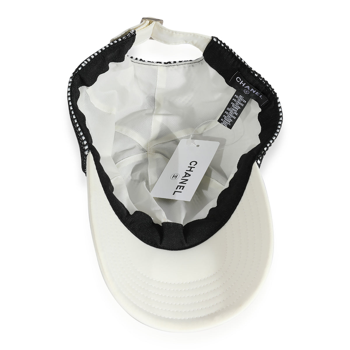 Chanel Black & White Mesh Baseball Cap