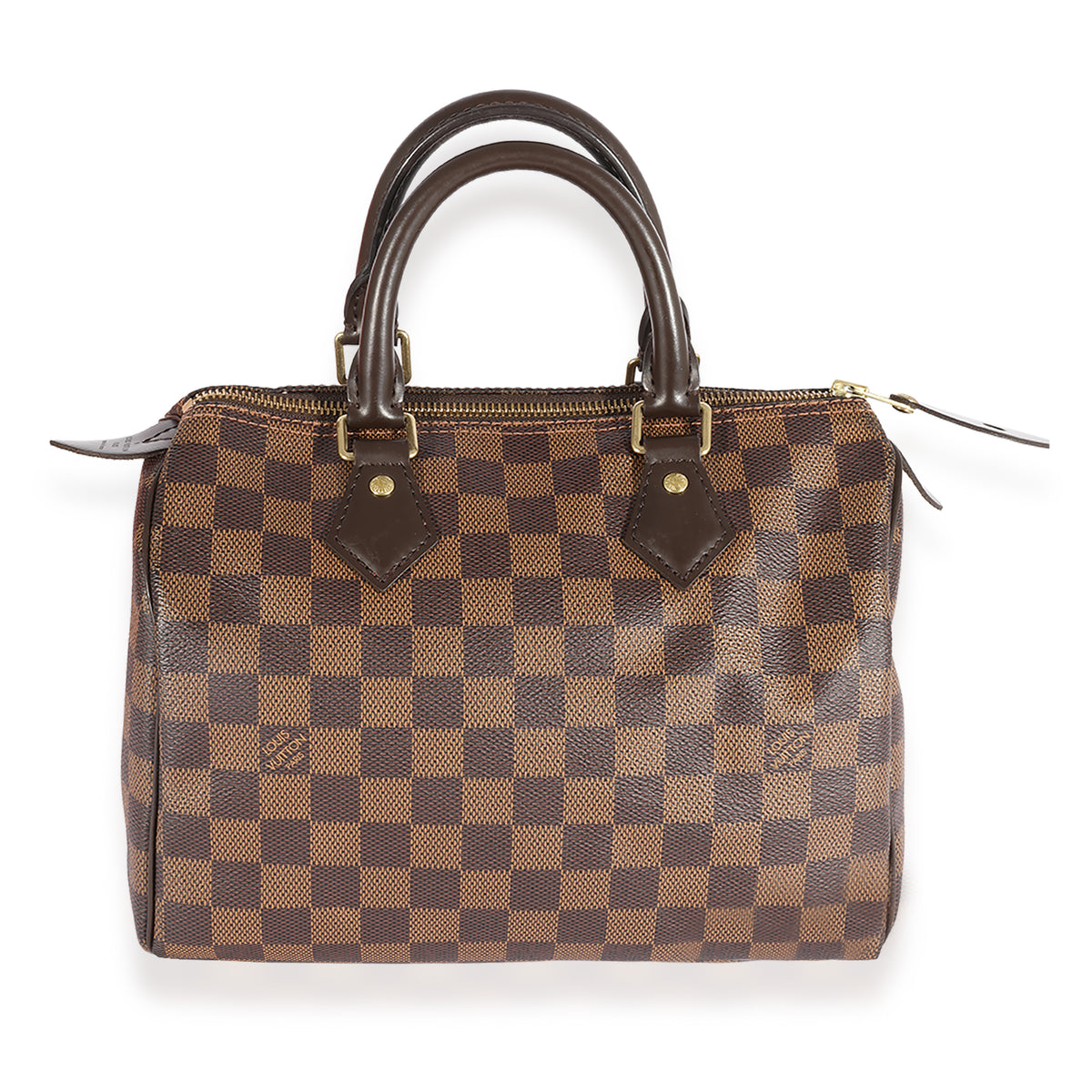 Authentic Louis Vuitton Speedy 25 Damier Ebene Handbag - general