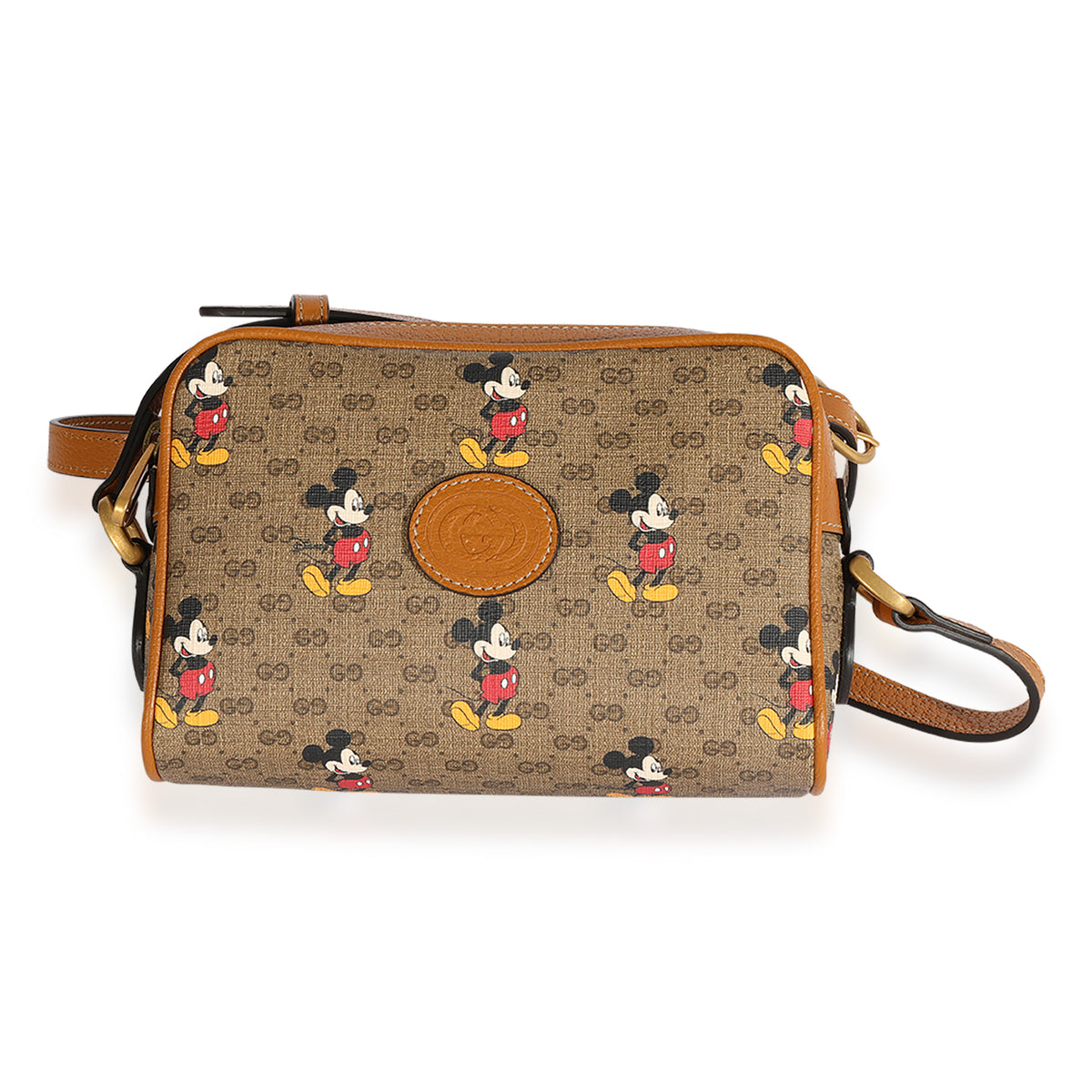 Authenticated Used Gucci x Disney GG Supreme 603938 Mickey Collaboration  Shoulder Bag 