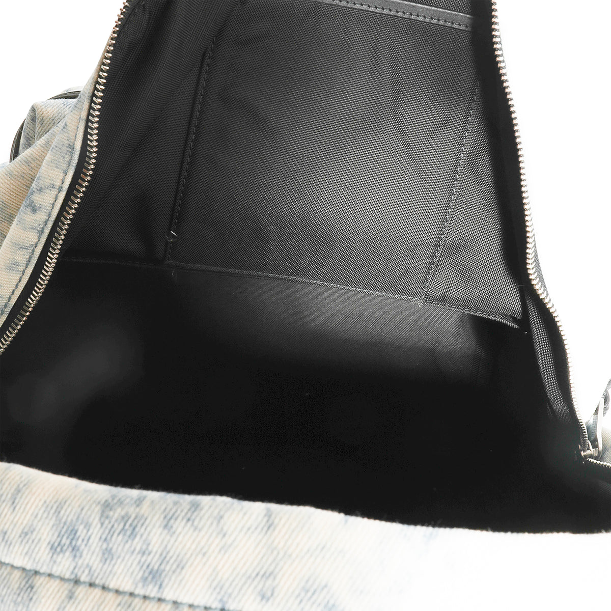 Saint Laurent Blue Grunge Denim City Backpack