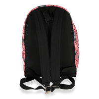 Saint Laurent Pink Radio Print Canvas City Backpack