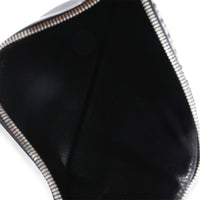 Prada Black Patent Leather Grommet Zip Case
