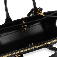 Louis Vuitton Black Calfskin & Monogram Canvas Studded City Steamer