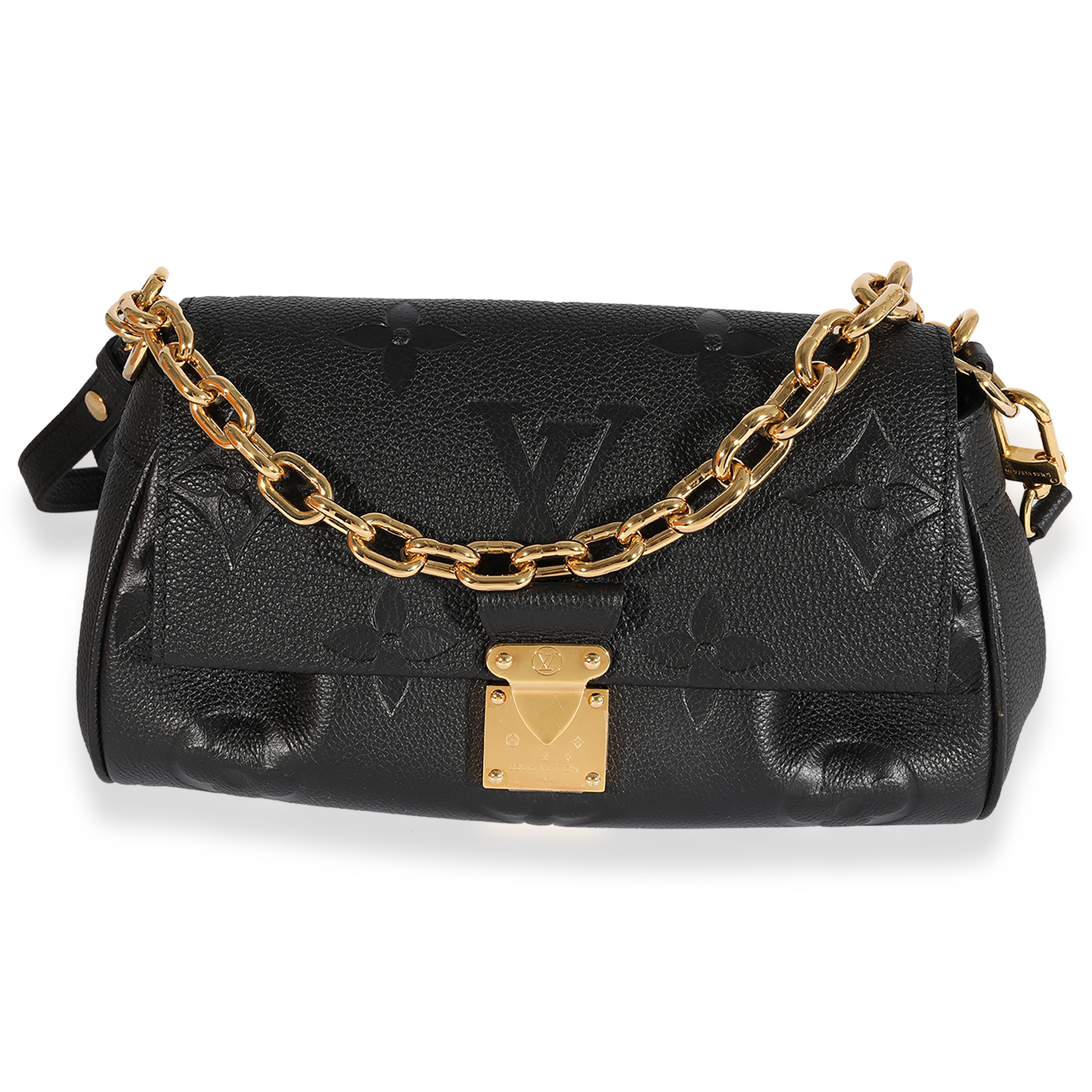 Louis Vuitton, Bags, Louis Vuitton Favorite Nm Handbag Monogram Empreinte  Giant Black