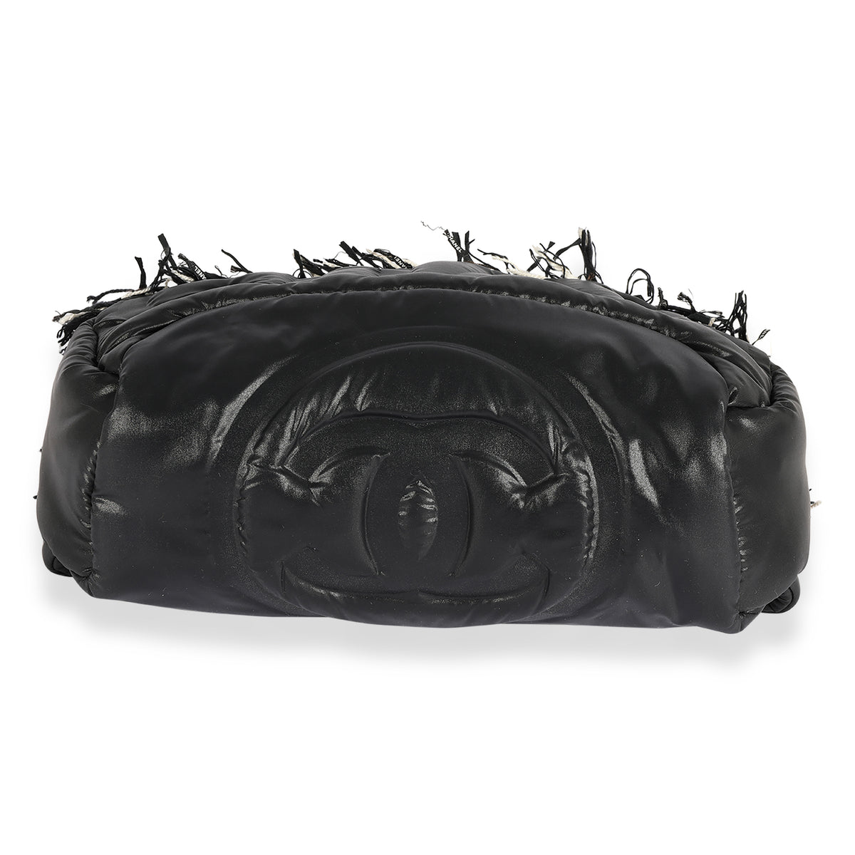 Chanel Black Embossed Nylon & Tweed Coco Neige Waist Bag, myGemma