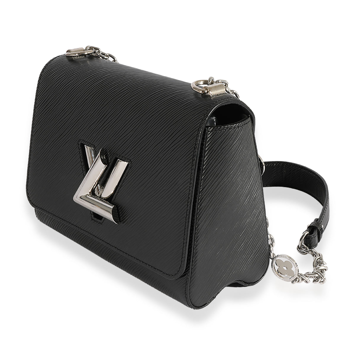 Louis Vuitton Black Epi Leather Flower Jewels Twist MM