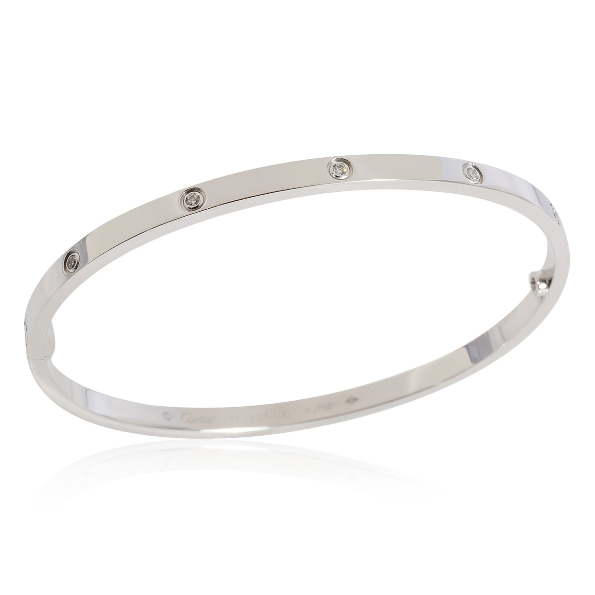 Cartier Love Bracelet, Small Model, 10 Diamonds (White Gold, Diamonds)