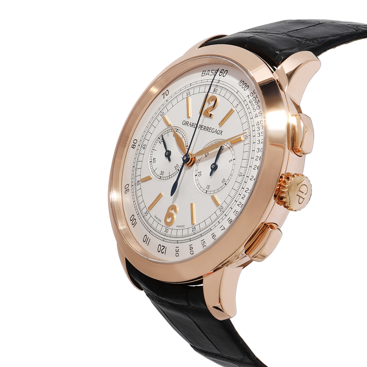 Girard Perregaux 1966 Chronograph 49539-52-151-BK6A Watch in 18k Rose Gold