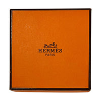 Hermès Plated Narrow Black & Gold Enamel Bracelet with Paris Ribbon (67MM)