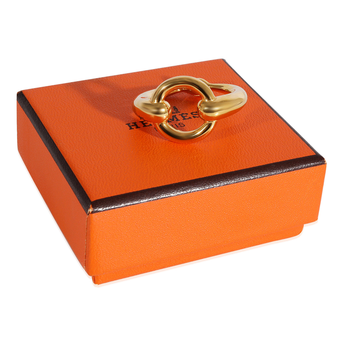 Gold Tone Hermes Scarf Ring, myGemma