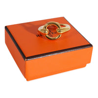 Gold Tone Hermes Scarf Ring