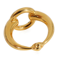 Gold Tone Hermes Scarf Ring