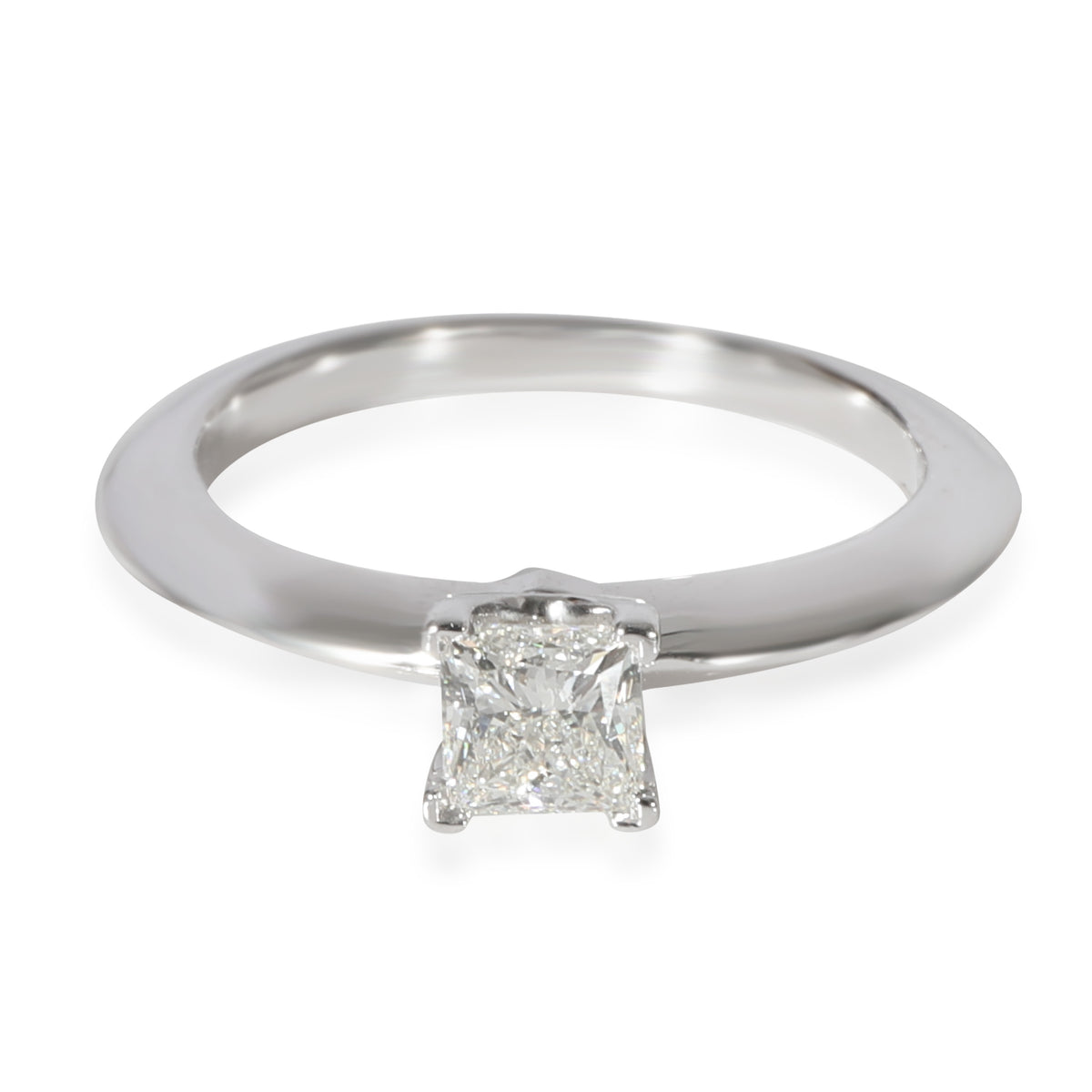 Tiffany & Co. Diamond Solitaire Ring in 950 Platinum H VVS2 0.38 CTW