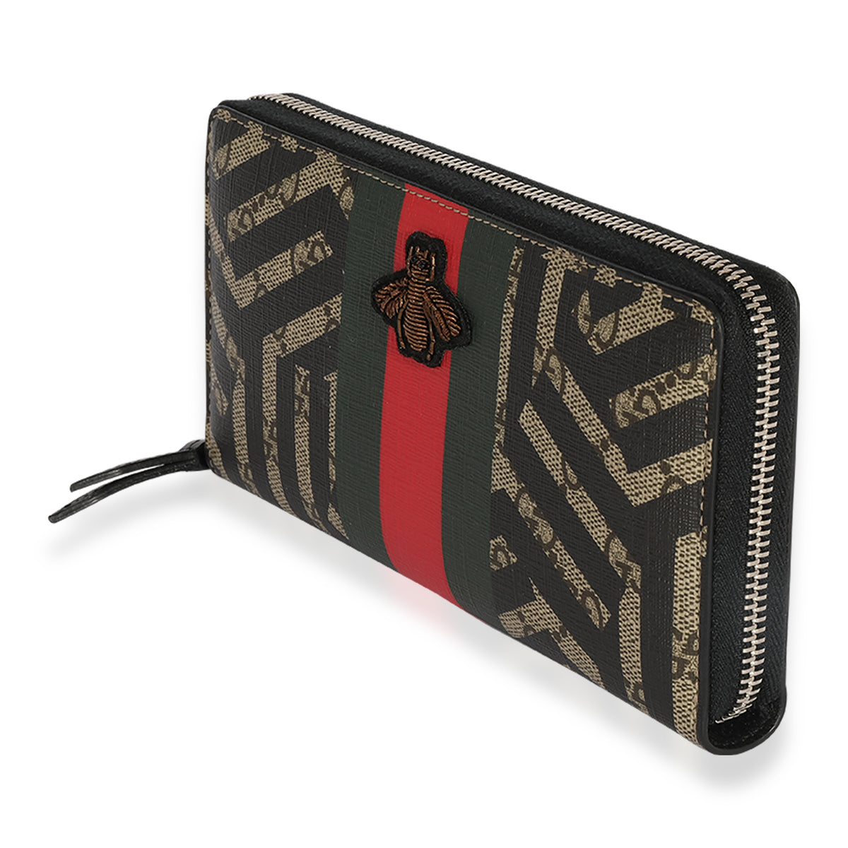 Gucci GG Supreme Caleido Web Bee Continental Wallet