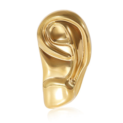 Gold Toned Gucci Left Ear Brooch