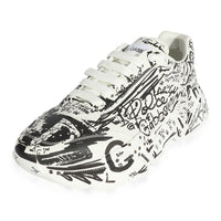 Dolce & Gabbana Hand-Painted Graffiti Calfskin Nappa Daymaster Sneakers