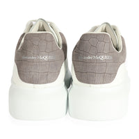 Alexander McQueen Oversized Sneaker Lead Crocodile