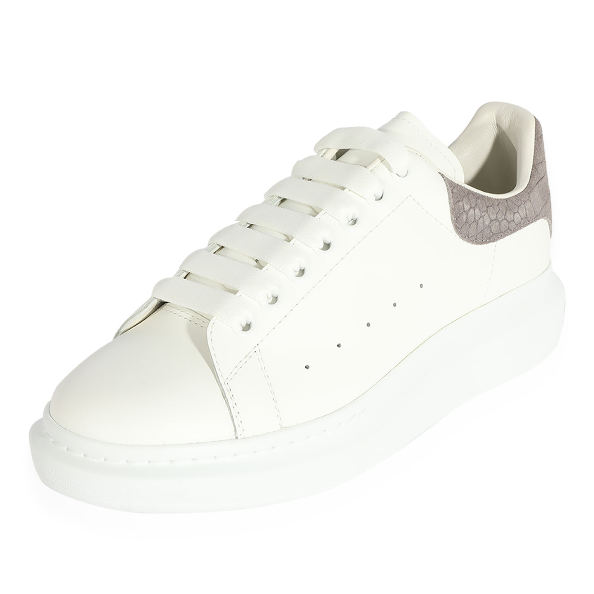 Alexander McQueen Oversized Sneaker Lead Crocodile