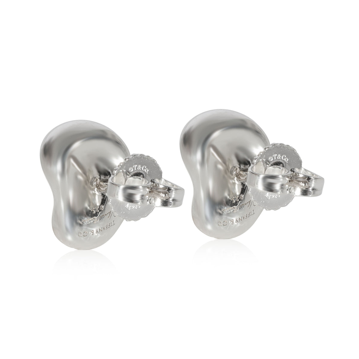 Tiffany & Co. Elsa Peretti Bean Earrings in Sterling Silver