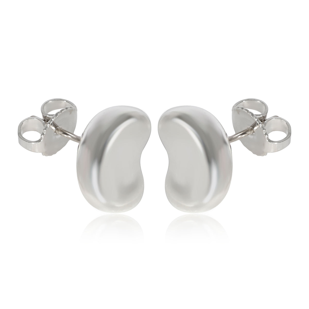 Tiffany & Co. Elsa Peretti Bean Earrings in Sterling Silver