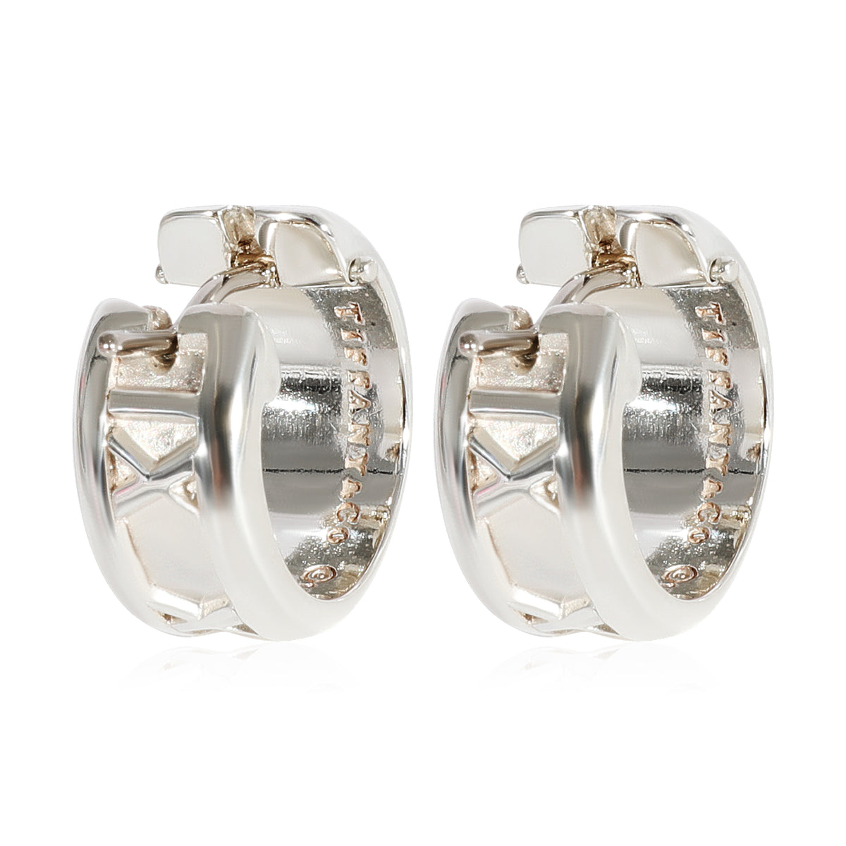 Tiffany & Co. Atlas Huggie Earrings in Sterling Silver