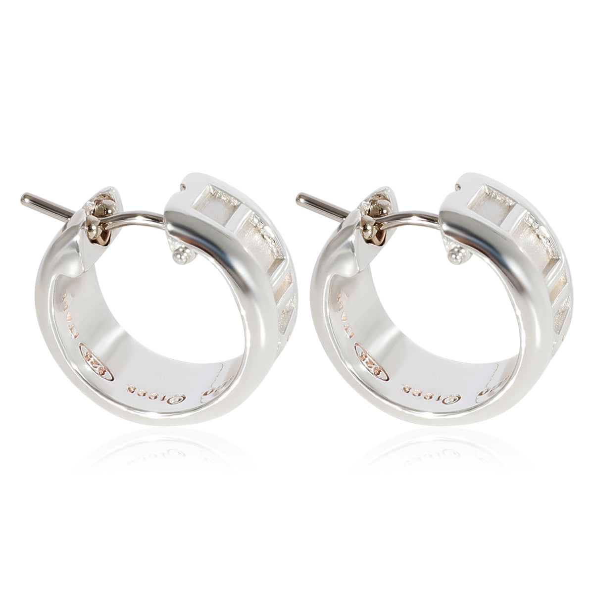 Tiffany & Co. Atlas Huggie Earrings in Sterling Silver