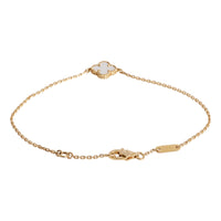 Van Cleef & Arpels Alhambra Mother Of Pearl Bracelet in 18k Yellow Gold