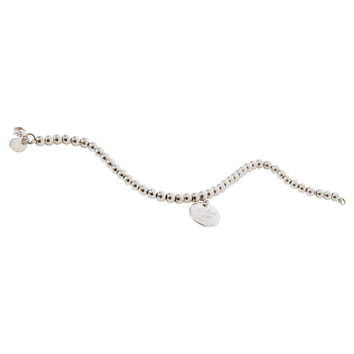 Tiffany & Co. I Love You  Bead Bracelet in Sterling Silver