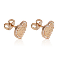 Tiffany & Co. Return To Tiffany Diamond Heart Earrings in 18k Rose Gold 0.26 CTW