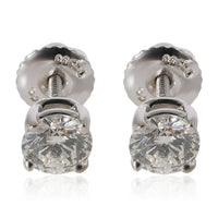 Tiffany & Co. Diamond Stud Earring in 950 Platinum H VVS2 0.82 CTW