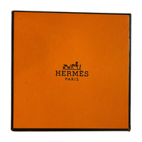 Rose Gold Plated Hermes Clic Anneau Bracelet  Taupe Enamel