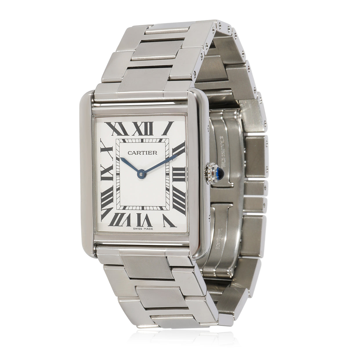 Cartier Tank Solo W5200014 Unisex Watch in  Stainless Steel