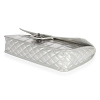 Chanel Silver PVC Leather Ice Cube Flap Bag