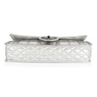 Chanel Silver PVC Leather Ice Cube Flap Bag