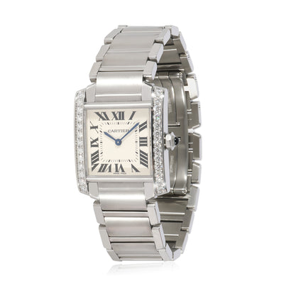 Cartier Tank Francaise W4TA0009 Unisex Watch in  Stainless Steel