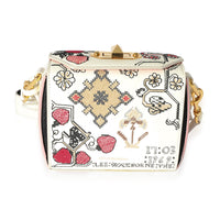 Alexander McQueen White & Multicolor Leather Embroidered Box 16