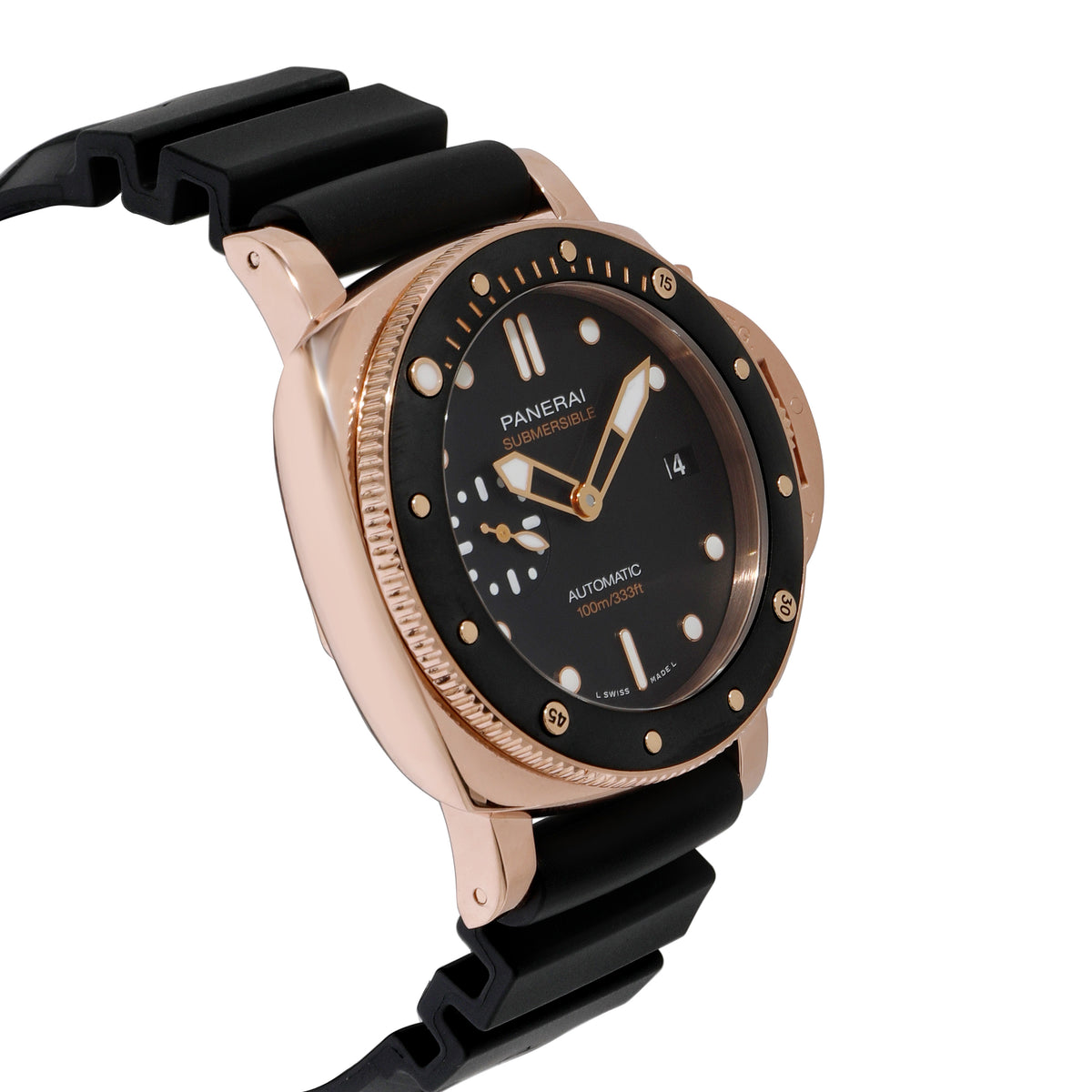 Panerai submersible rose discount gold