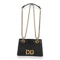 Dolce & Gabbana Black Leather Small DG Amore