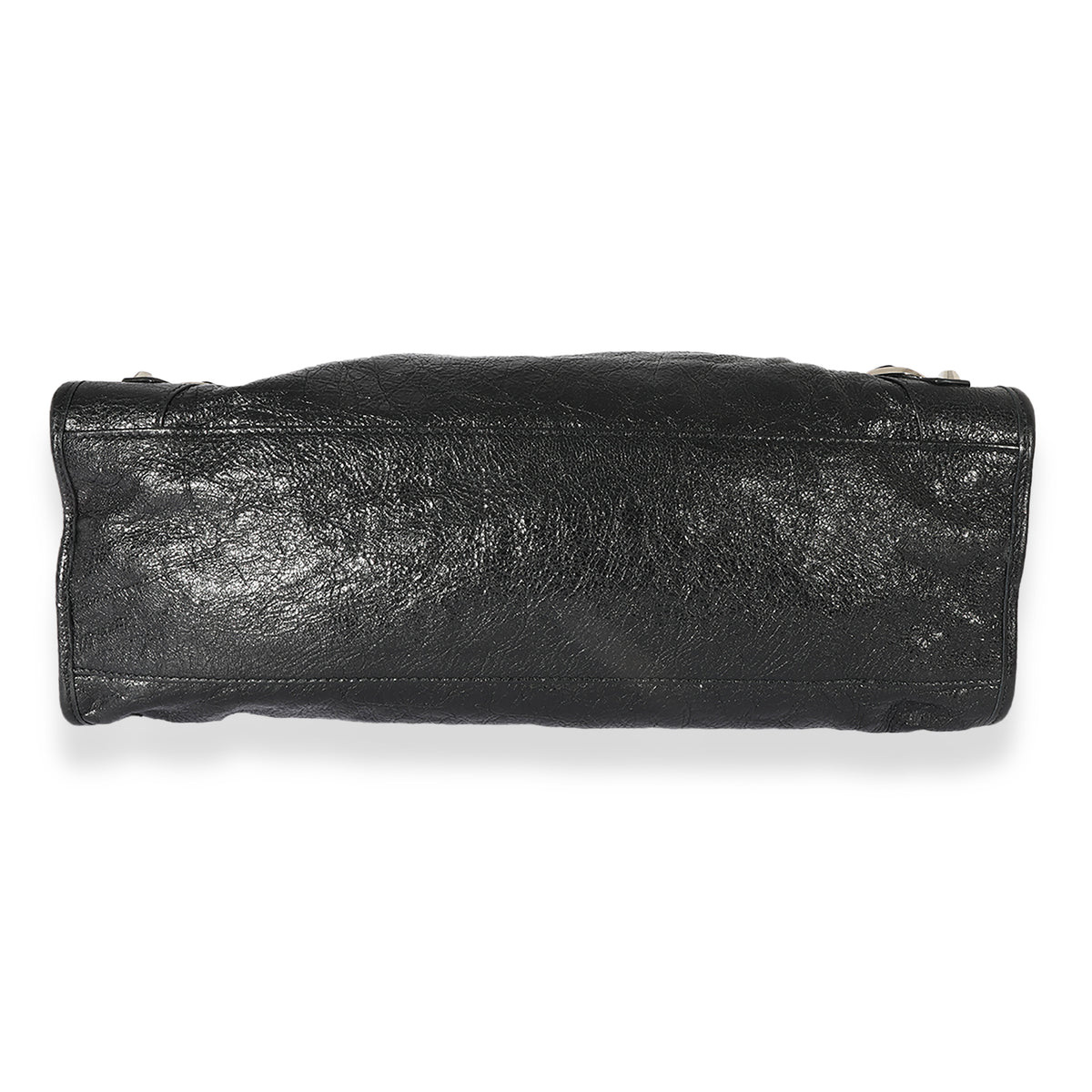 Balenciaga Black Crinkled Calfskin City Bag