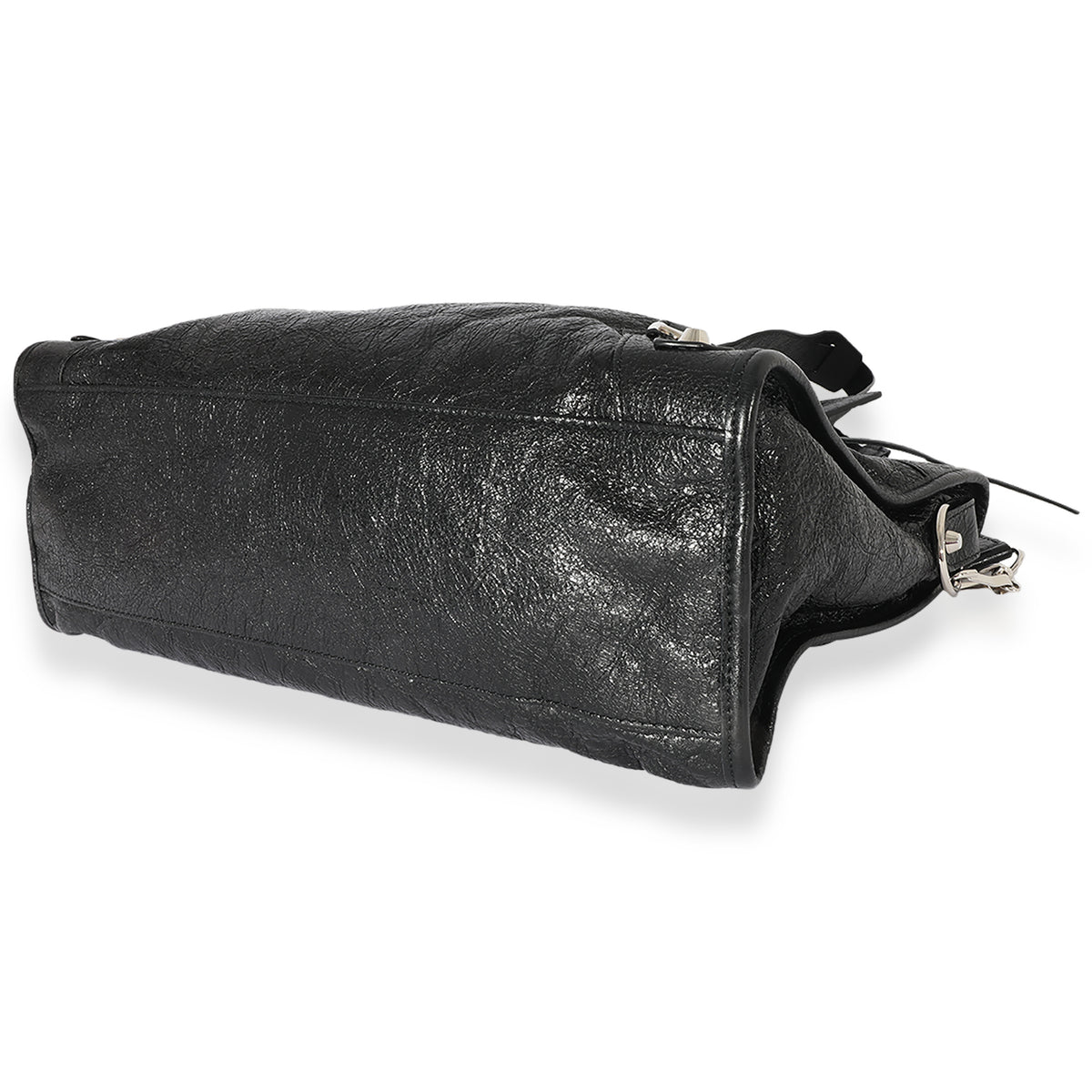 Balenciaga Black Crinkled Calfskin City Bag