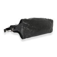 Balenciaga Black Crinkled Calfskin City Bag