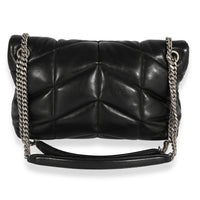 Saint Laurent Black Quilted Lambskin Small Loulou Puffer Bag