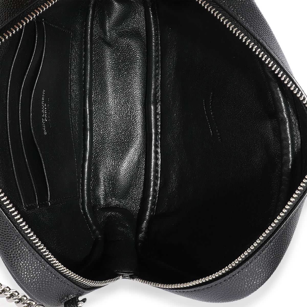 Saint Laurent Black Grain De Poudre Mini Lou Camera Bag