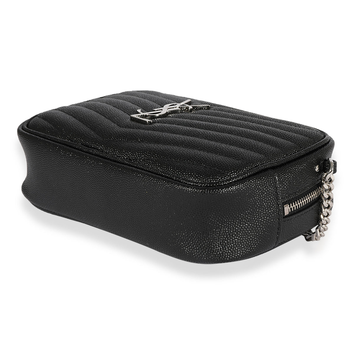 Saint Laurent Black Grain De Poudre Mini Lou Camera Bag