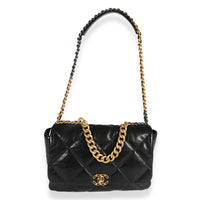 Chanel Black Quilted Lambskin 19 Maxi Flap Bag