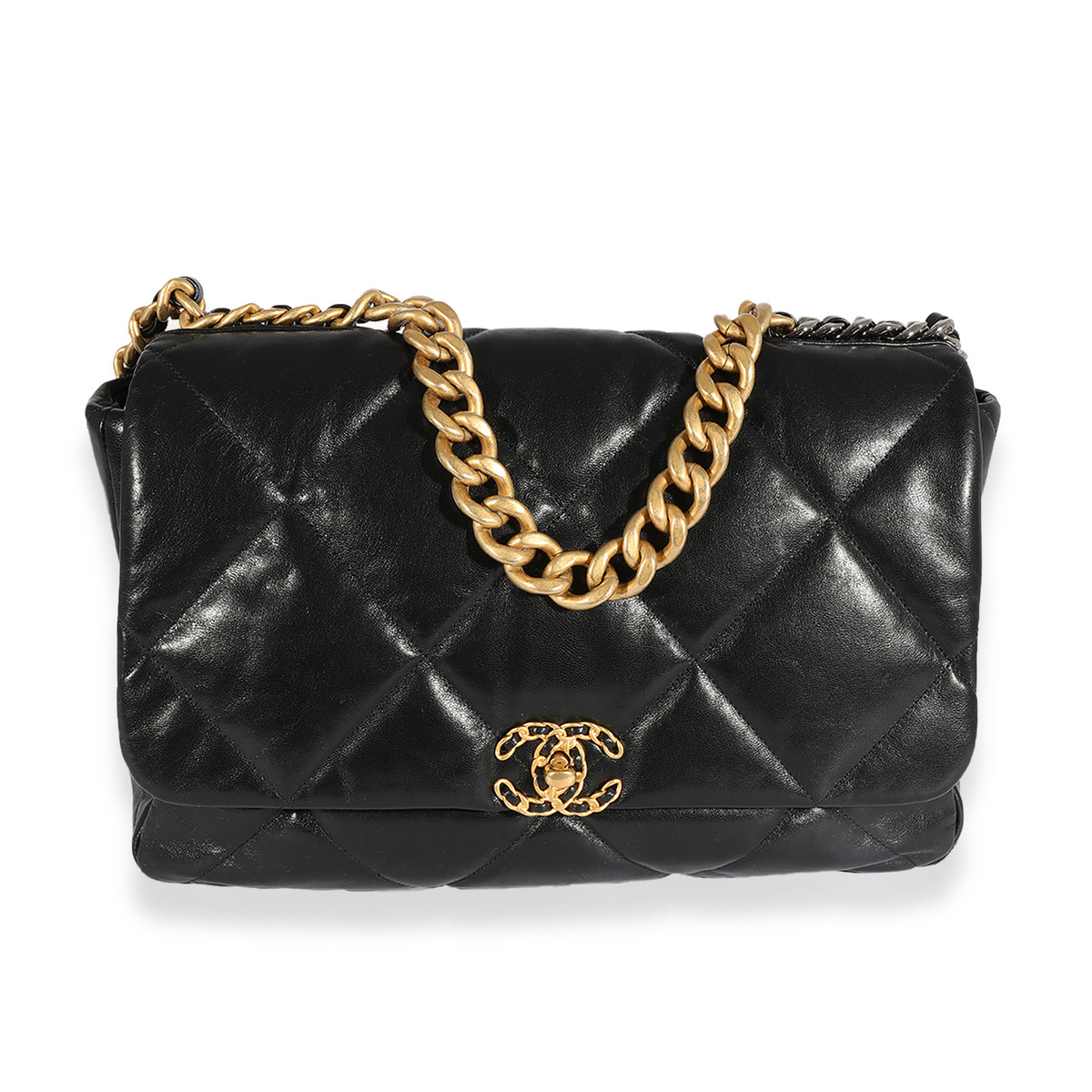 Chanel Black Quilted Lambskin 19 Maxi Flap Bag