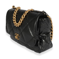 Chanel Black Quilted Lambskin 19 Maxi Flap Bag